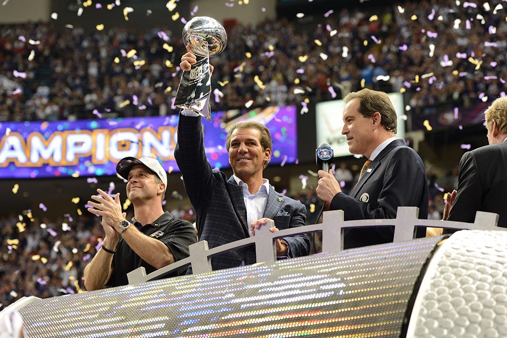 The Vince Lombardi Trophy is coming back to Baltimore.